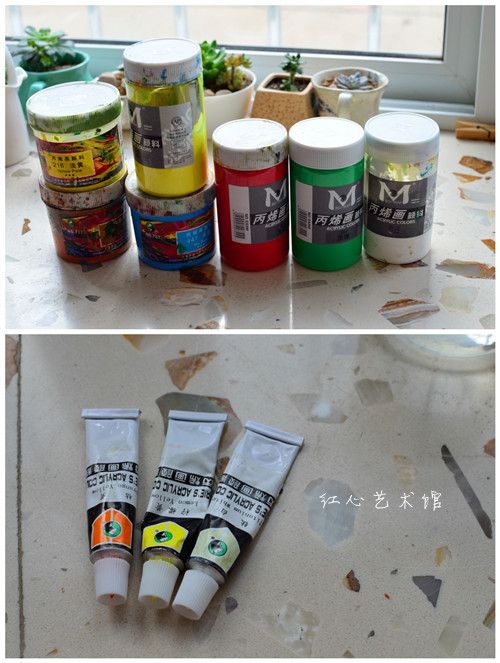 颜料-工具-石头彩绘教程
